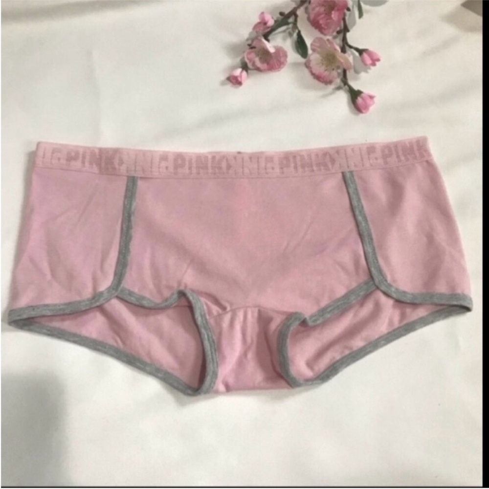 PINK logo waist boyshort size M